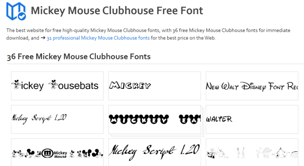 Mickey Mouse Clubhouse Font Generator - FREE Download - FontBolt