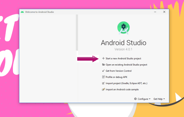 instal the new Android Studio 2022.3.1.18
