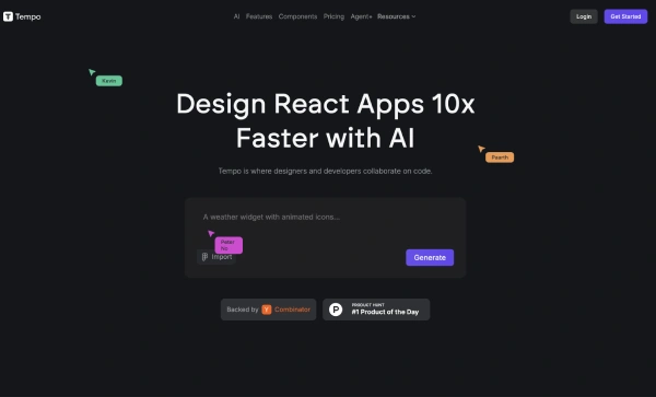 tempo - vibe coding tool for react apps